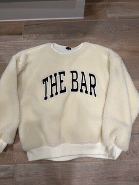 The Bar Cream Sherpa Sweatshirt